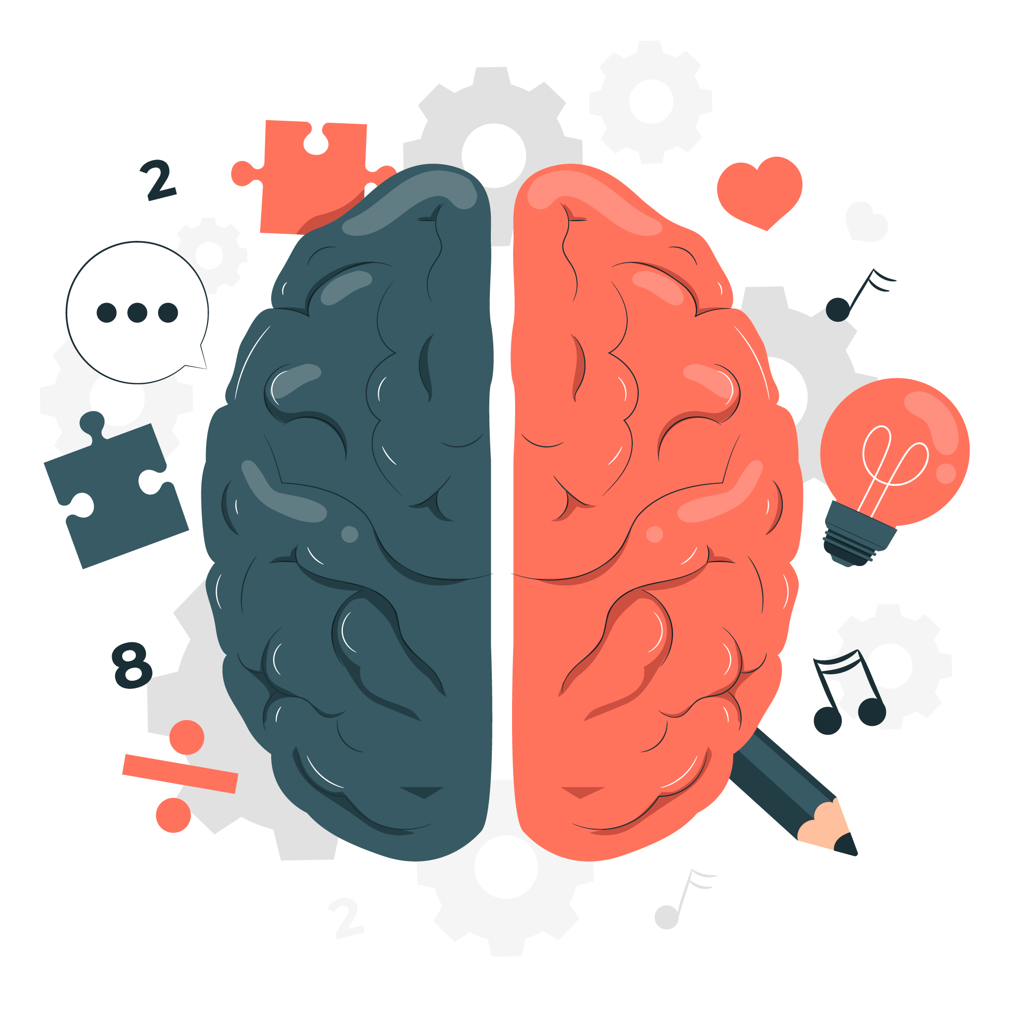 The left brain vs right brain distinction is a myth.